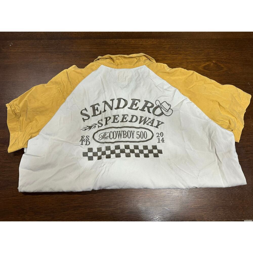 Sendero Grunge South Western Button Shirt Men XXL Cowboy Racing Nostalgia 2000s